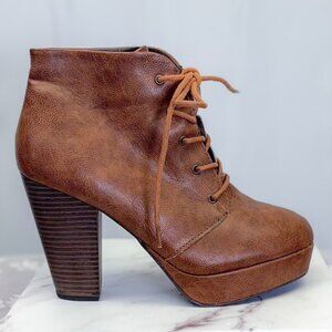 Steampunk Style Lace Up Pumps Womens Heeled Shoes